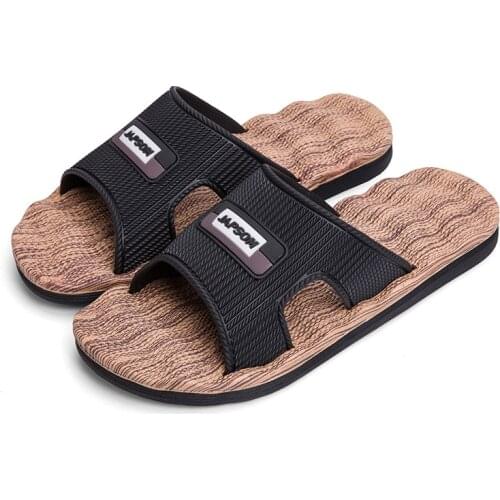 Mens Slippers Indoor Non-Slip Home Bathroom Sandals For Man Woman Comfortable Massage Shoe Soft EVA Summer Beach Slides Slipper