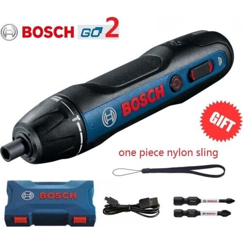 Original Bosch Go2 Mini Electric Screwdriver Set 3.6V USB Rechargeable Automatic Screwdriver Torque Screwdriver Bosch Go 2