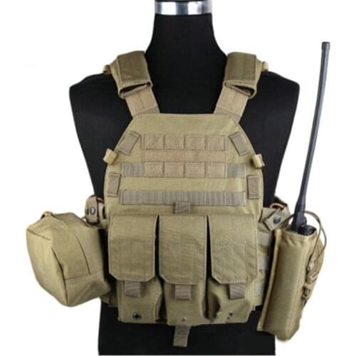 EMERSON GEAR LBT6094A Style Vest with Pouches Airsoft Painball Military Army Combat Gear EM7440J Coyote brown