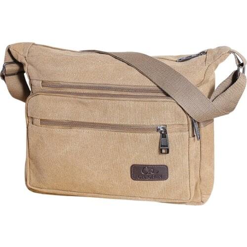 Mens High Quality Messenger Bags Vintage Canvas Bag Travel Large capacity Crossbody Pack Male Casual Shoulder Tote briefcase