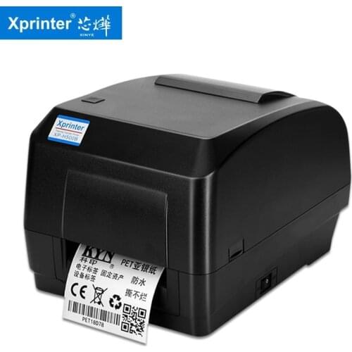 Xprinter Thermal Transfer Printer Self-adhesive label printer Ribbon Copper coated paper clothing Washed Mark 108mm Label Maker