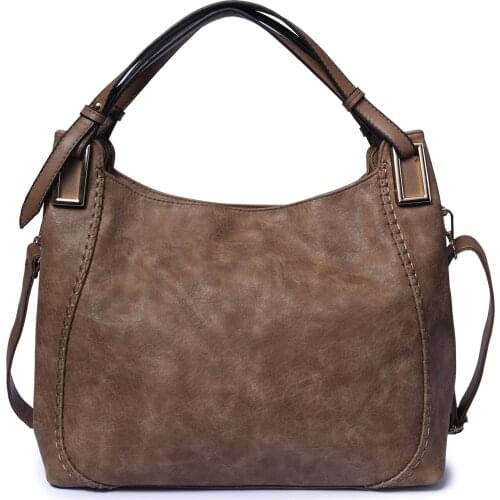 Europe and the United States leisure women bag versatile shoulder strap bag simple atmosphere soft leather lady handbag