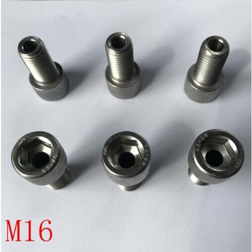 2pcs Stainless steel hollow hexagon socket head screw hollow bolt lamp threading screw through hole M16