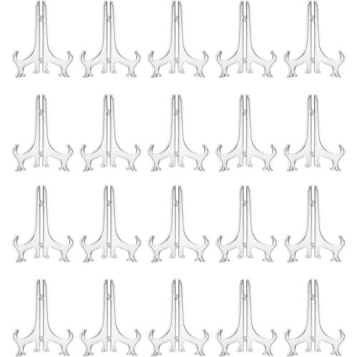 20pcs Plastic Easels Stand Holders to Display Plate Picture 3" /4"/5"/6"/7"
