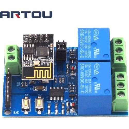 5V ESP8266 Dual WiFi Relay IoT Smart Home Mobile APP Remote Switch