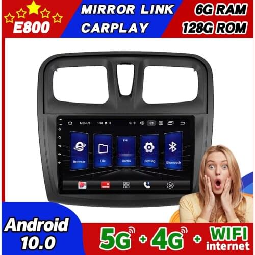 NEW 6GB Ram 128GB Rom Car Radio Navigation GPS For Renault Sandero Symbol 2014 2015 2016 Android 10 Stereo Head Unit Autoradio