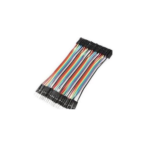 Free shipping 1lot =40pcs 10cm 2.54mm 1pin 1p-1p male to female jumper wire Dupont cable