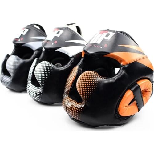 Muay Thai MMA Taekwondo Boxing Helmet Sanda Martial Arts Grappling Fight Training Headgear Protector Equipment 2018 DDO