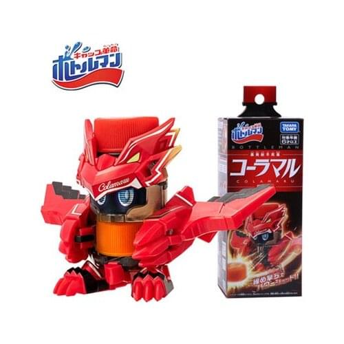 Takara Tomy Bottle Man Switch BOT-01MechWarrior launch bottle cap boy toy Japan edition genuine Birthday Present For Child