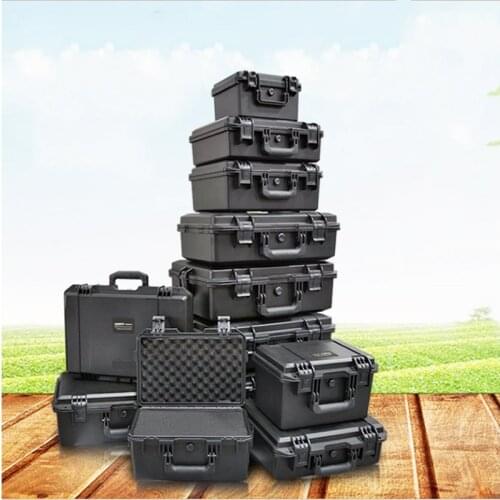Tool Case Impact Resistant Safety Case Suitcase Toolbox File Box Equipment Camera Case with Pre-cut Foam Lining