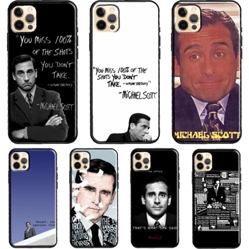 Michael Scott The Office Soft Case For iPhone 12 Pro Max Mini X XR XS Max SE 2020 8 7 Plus 11 Pro Max Phone Cover
