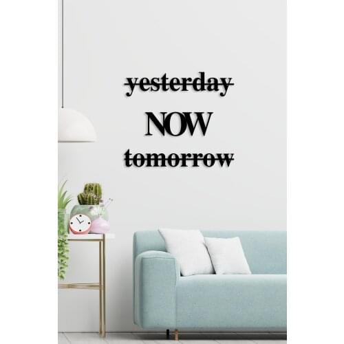 Yesterday Now Tomorrow Wood Laser Cut Wall Decoration Crafts