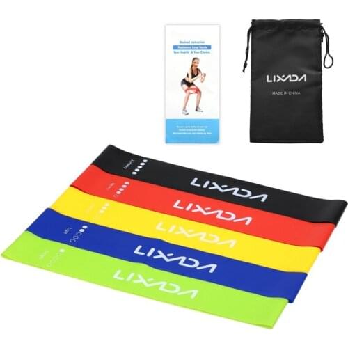 Resistance Bands Training Fitness Exercise Gym Strength Pilates Sport Rubber Mini Crossfit Workout Equipment