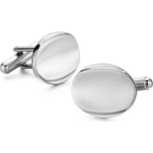 HYX Cufflinks silver Color Copper Material Mens Cufflink Luxury gift Party Wedding Suit Shirt Buttons Stripe Cufflinks