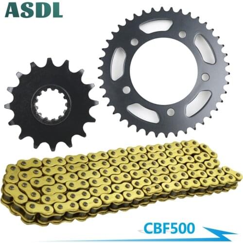 525 16T 42T Motorcycle Motor Best Transmission Drive Chain and Front Rear Sprocket Set For Honda CBF500 CBF 500 PC39 2004-2008
