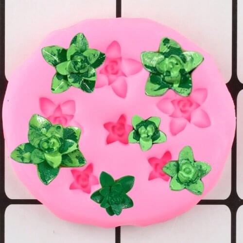 Sugarcraft Succulent Silicone Lace Molds DIY Cake Decorating Tools Flower Cupcake Topper Fondant Mold Candy Clay Chocolate Mould