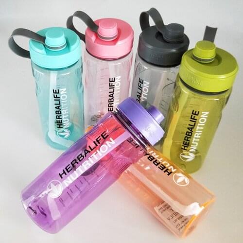 1000ml/2000ml Green Herbalife Nutrition Drinkware protein shaker Camping Hiking Straw shaker Water Bottle Space bottle