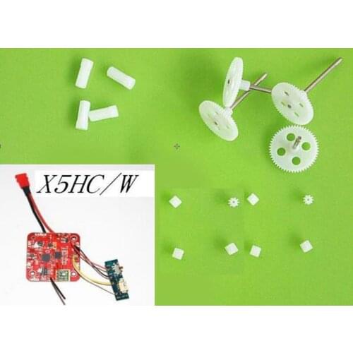 Syma X5HW X5HC RC Quadcopter drone Spare Parts Circuit board Receiver Board + Principal axis Gear + motor gear set