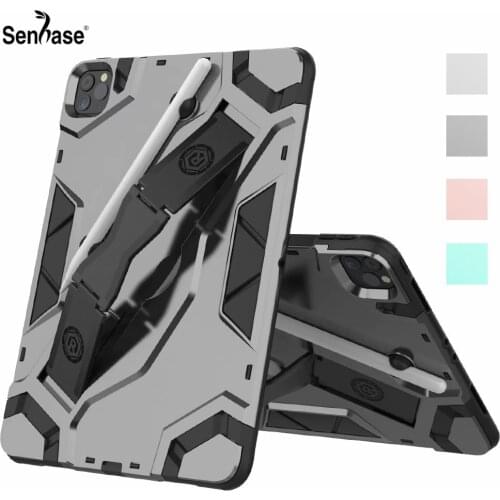 Shockproof Armor TPU+PC Portable Hand Strap Stand Tablet Cover For iPad Air 4 4th Gen 10.9 inch 2020 A2072 A2324 A2316 Case