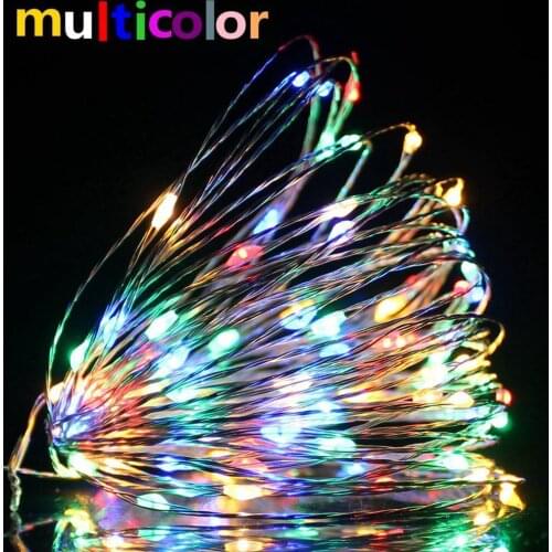 10M Universial LED Fairy String Lights Wire Wedding Xmas Halloween Decorations Multicolor Camper Caravan RV Lamp