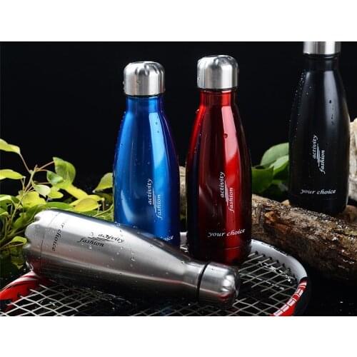1PC stainless steel heat cold thermos bottle travel flask Vacuum bottle for water bottles bowling car kettle NY 009