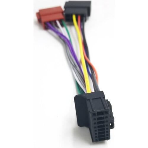 Biurlink 16Pin Car Radio Stereo Wiring Harness Cable ISO Connector for Alpine JVC ISO Connector