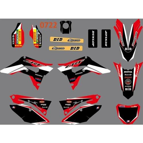 3M 0722 3M Motorcycle Team Graphic & Backgrounds Decal Stiker Kits for CRF250R 2018 2019 & CRF450R 2017 2018 2019