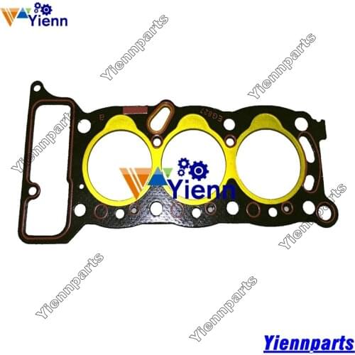 3KC1 3KC2 Cylinder Head Gasket For HANIX S15 B15 EX12 EX15 EX20 EX30 SB15 Mini-Excavators 3KC1 Diesel Engine Repair Parts