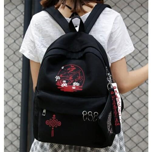 Anime Grandmaster of Demonic Cultivation MDZS Wangji Wuxian Cosplay School Bag Student Backpack Fashion Shoulder Bags Handbag