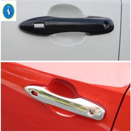 Auto Accessory Outside Door Pull Doorknob Handle Cap Cover Trim Fit For Toyota Corolla 2019 2020 2021 ABS Carbon Fiber