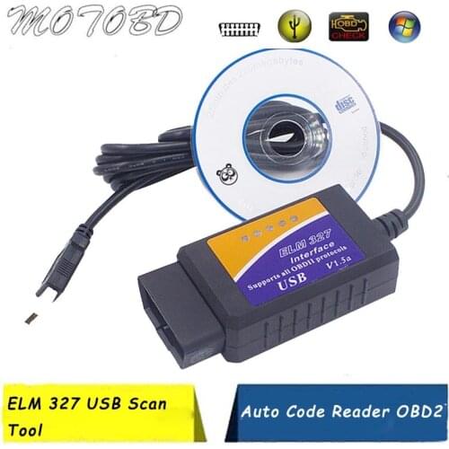 ELM327 USB V1.5 Auto Code Reader OBD/OBDII OBD2 Scanner ELM327 Car ELM 327 J1850 Diagnostic tool for Engine Fault Code