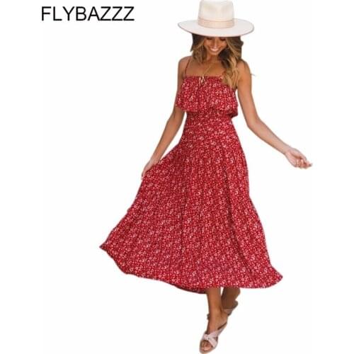 Boho Floral Print Long Baeach Dress Women Sexy Off Shoulder Beach Maxi Dress Summer Strapless Slim Sundress Plus Size Vestidos