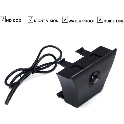 CCD HD Car Front View Camera For Ford Kuga 2013 Vehicle Camera Night Vision Waterproof Parking Kit Wide Angle Logo Embedded