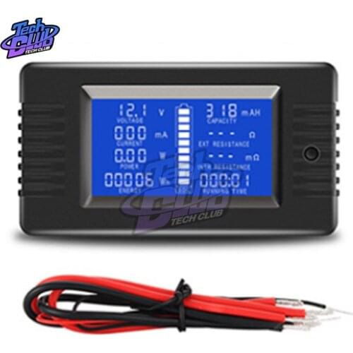 PZEM-013 0-200v 0-10A Digital Battery Tester тестер Ammeter Voltmeter Power Energy Impedance Resistance Capacity Power Meter