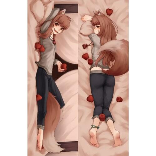 Dakimakura Anime holo(spice and wolf) Double-sided Print Life-size Body Pillow