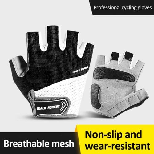 1 Piar Breathable Half Finger Cycling Gloves Anti Slip Pad Motorcycle MTB Road Bike Gloves Men Women Sports Bicycle Glove M/L/XL