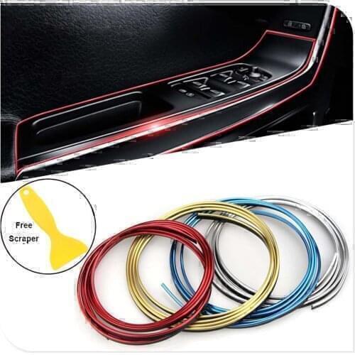 Car Decorative Strip Door Edge line For Renault Latitude Laguna Frendzy DeZir Safrane ZE Megane Kadjar R-Space Z17 Vel