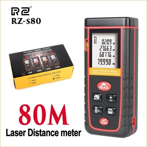 RZ Laser Distance Meter Rangefinder Range Finder Hunting Electronic Ruler Digital Tape Measure S Series 100M Laser Rangefinder