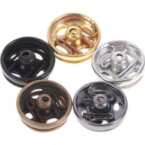 Hot! 24 Pcs Mini Button Buckle for 1/6 DIY Doll Clothes Metal Buckle Invisible Snap Handmade Doll Clothing Sewing Accessories