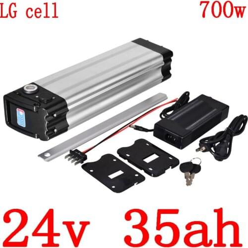 24V Electric Bike Battery 24V 10AH 13AH 17AH 20AH 25AH 27AH 30AH 35AH Lithium battery use LG cell with 30A BMS+29.4V 3A charger