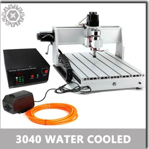 Upgraded CNC 3040T-D 110/220V Water Cooled Ball screw 3/4 Axis Machine 0.8KW/1.5KW Router Engraver Milling Mini 3040 Lathe