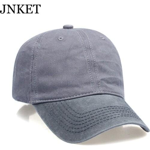 JNKET Fashion Leisure Men Womens Baseball Cap Washed Fabric Baseball Hats Outdoor Sports Sunhat Denim Cap Snapbacks Hat