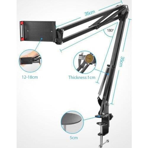Desktop Suspension Boom Arm Mic Stand Scissor Mount Clamp For Logitech Webcam C922 C930e C930 C920 C615 C 922 930 E 930e 920 615