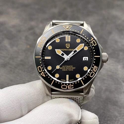 2021 New PAGANI DESIGN Luxury Automatic watch for men Mechanical wristwatch men NH35 steel diving watch Sapphire mirror clock