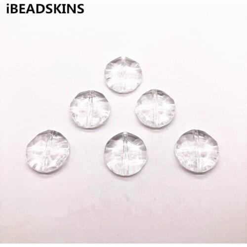 New arrival 25mm 200pcs clear Acrylic Uneven coin shape beads for stud earrings/earrings accessories/Earring parts/ jewelry DIY