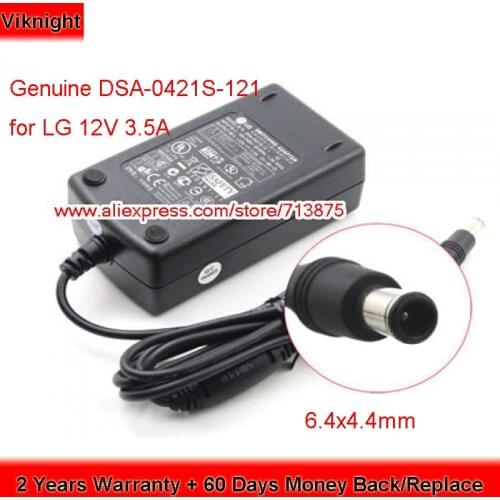 Genuine 12V 3.5A DSA-0421S-121 Power Supply for LG L1760TQ L1760TG L1960TQ L1760TR L1960TG LCAP07F E2260 LCD Monitor Laptop