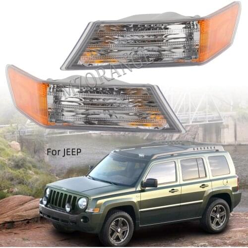 Front Turn signal Corner Light No bulb For Jeep Patriot 2007 2008 2009 2010 2011 2012 2013 2014 2015 2016 foglight corner lights