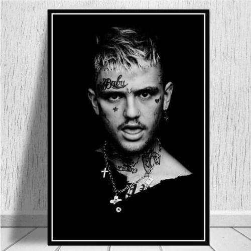 Posters And Prints Hot Lil Peep R.i.p Rapper Music Singer Canvas Painting Wall Art Picture Nordic Decoration Home Decor Tableau
