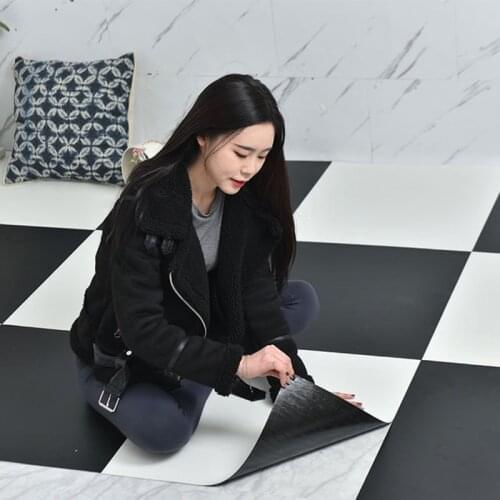 Self Adhesive Marble Wallpapers Floor Stickers PVC Waterproof Bathroom Wall Paper House Renovation Decals DIY Ground Decorate