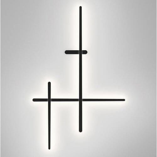 Nordic Simple Decorative Strip Linear Wall Lamp Modern Creative Designer Long Sconce Wall Lights Bedside Background living room